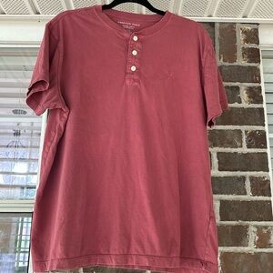 Men’s American Eagle Short Sleeve Henley Shirt